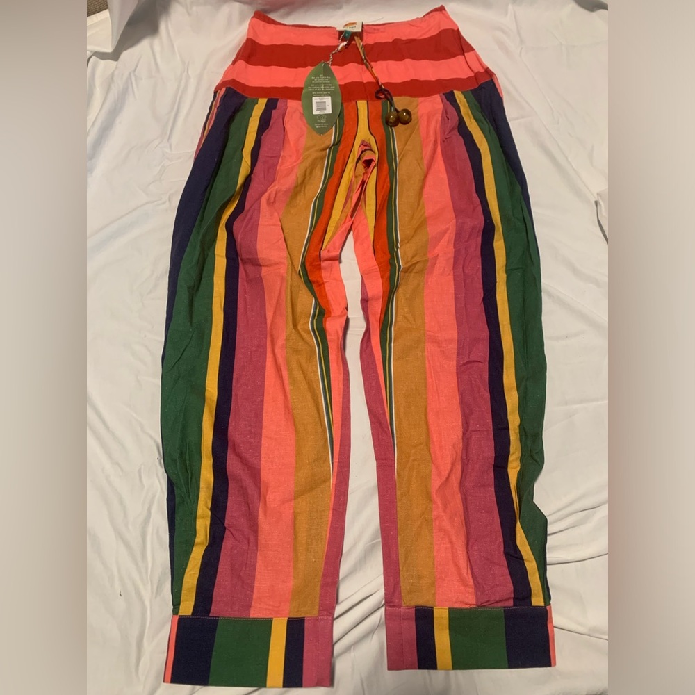FarmRio Brand Brazilian linen pants. Brand new
